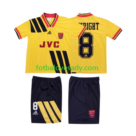 Arsenal Retro WRIGHT 8 1993 1994 Děti Fotbalový dres Venkovní Krátký rukáv