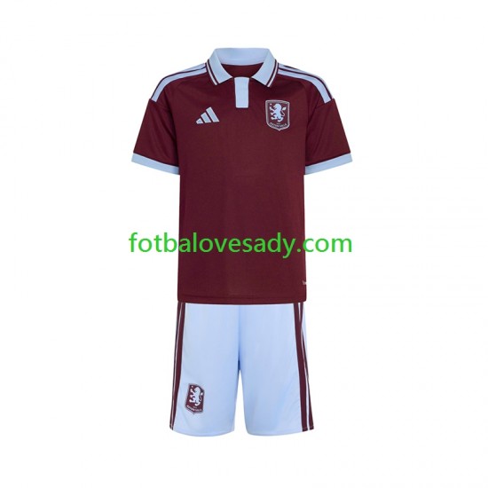Aston Villa Děti Fotbalový dres Domácí 2026-2027 Krátký rukáv