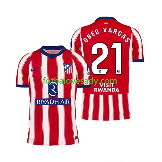 Atlético Madrid Obed Vargas 21 Muži Fotbalový dres Domácí 2026-2027 Krátký rukáv