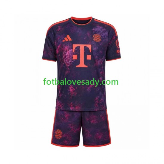 FC Bayern Mnichov Děti Fotbalový dres Třetí 2026-2027 Krátký rukáv