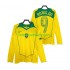 Brazílie Retro RONALDO 9 2004 Muži Fotbalový dres Domácí Dlouhý rukáv