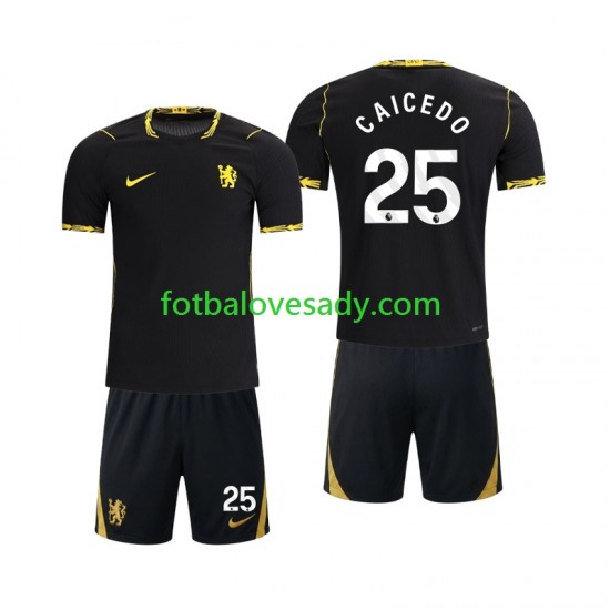 Chelsea Moises Caicedo 25 Děti Fotbalový dres Venkovní 2026-2027 Krátký rukáv