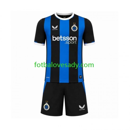 Club Brugge Děti Fotbalový dres Domácí 2026-2027 Krátký rukáv