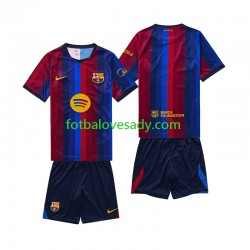 FC Barcelona Děti Fotbalový dres Domácí 2026-2027 Krátký rukáv