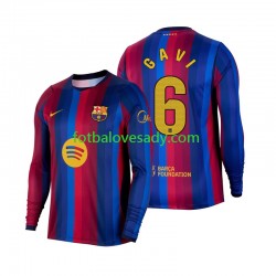 FC Barcelona Gavi 6 Muži Fotbalový dres Domácí 2026-2027 Dlouhý rukáv