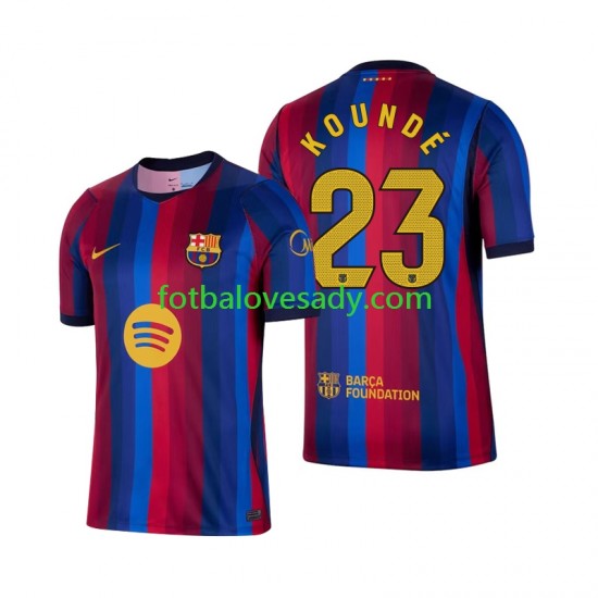 FC Barcelona Jules Kounde 23 Muži Fotbalový dres Domácí 2026-2027 Krátký rukáv