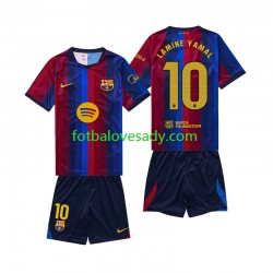 FC Barcelona Lamine Yamal 10 Děti Fotbalový dres Domácí 2026-2027 Krátký rukáv
