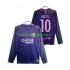 FC Barcelona Retro Lionel Messi 10 2016 2017 Muži Fotbalový dres Venkovní Dlouhý rukáv