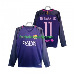 FC Barcelona Retro Neymar JR 11 2016 2017 Muži Fotbalový dres Venkovní Dlouhý rukáv