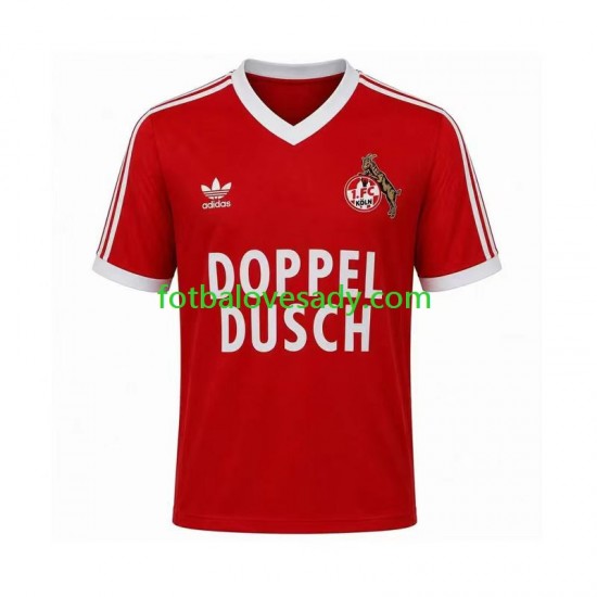 FC Köln Retro 1984 1985 Muži Fotbalový dres Venkovní Krátký rukáv