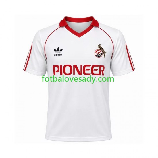 FC Köln Retro 1980 1981 Muži Fotbalový dres Domácí Krátký rukáv