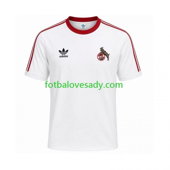 FC Köln Retro 1986 1987 Muži Fotbalový dres Domácí Krátký rukáv