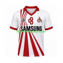 FC Köln Retro 1990 1991 Muži Fotbalový dres Domácí Krátký rukáv