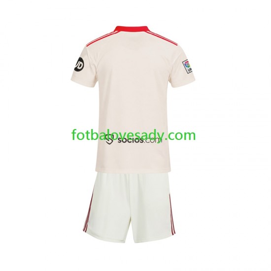 Sevilla FC Retro Děti Fotbalový dres Domácí 2025-2026 Krátký rukáv