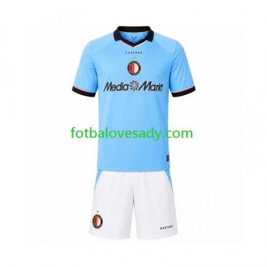Feyenoord Rotterdam Děti Fotbalový dres Venkovní 2026-2027 Krátký rukáv