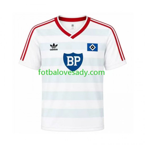Hamburger SV Retro 1986 Muži Fotbalový dres Venkovní Krátký rukáv