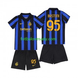 Inter Milán Alessandro Bastoni 95 Děti Fotbalový dres Domácí 2026-2027 Krátký rukáv