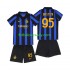 Inter Milán Alessandro Bastoni 95 Děti Fotbalový dres Domácí 2026-2027 Krátký rukáv