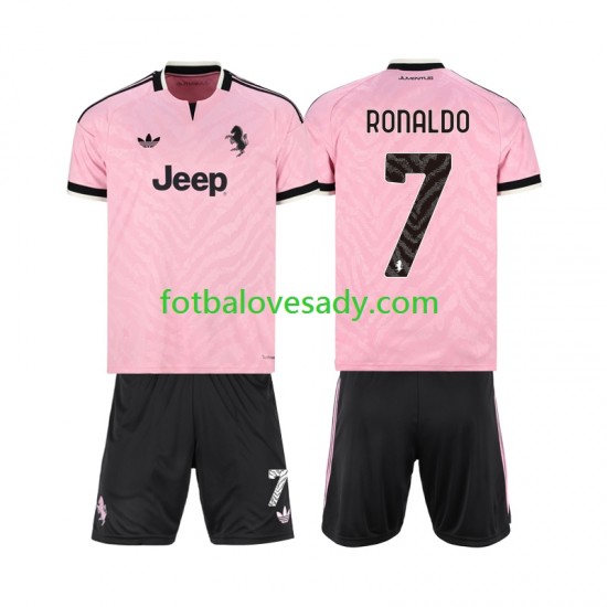 Juventus Cristiano Ronaldo 7 Děti Fotbalový dres Venkovní 2026-2027 Krátký rukáv