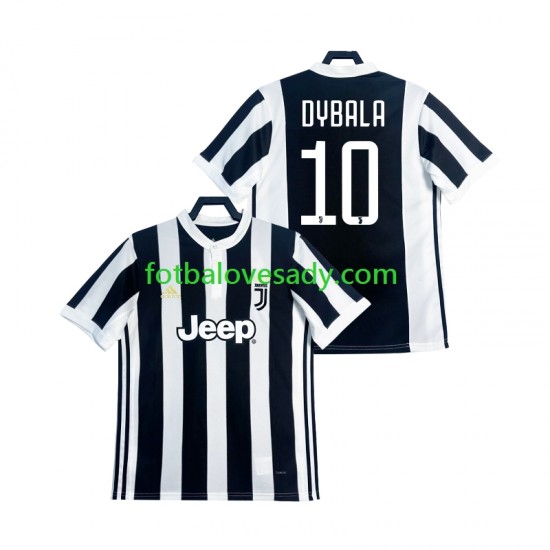 Juventus Retro DYBALA 21 2017 2018 Muži Fotbalový dres Domácí Krátký rukáv