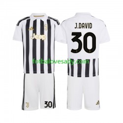 Juventus Jonathan David 30 Děti Fotbalový dres Domácí 2026-2027 Krátký rukáv
