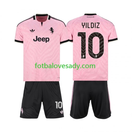 Juventus Kenan Yildiz 10 Děti Fotbalový dres Venkovní 2026-2027 Krátký rukáv