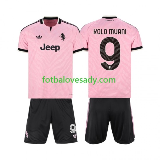 Juventus Randal Kolo Muani 9 Děti Fotbalový dres Venkovní 2026-2027 Krátký rukáv