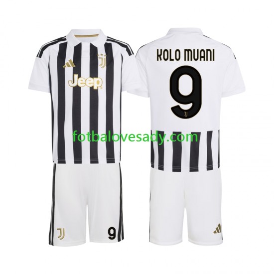 Juventus Randal Kolo Muani 9 Děti Fotbalový dres Domácí 2026-2027 Krátký rukáv
