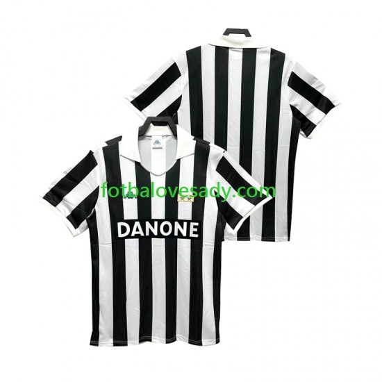 Juventus Retro 1992 1994 Muži Fotbalový dres Domácí Krátký rukáv