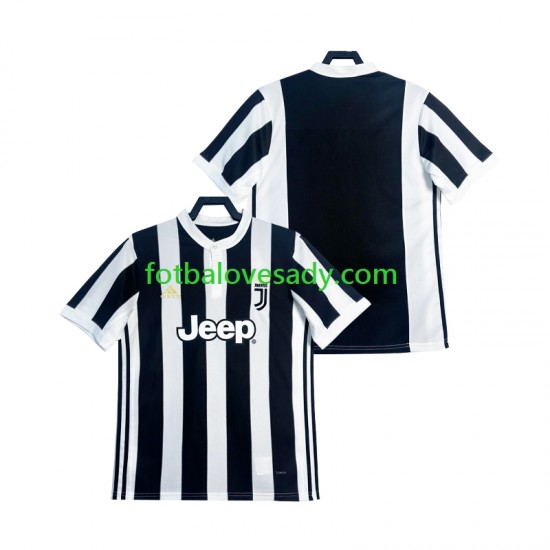 Juventus Retro 2017 2018 Muži Fotbalový dres Domácí Krátký rukáv