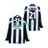 Juventus Retro ZIDANE 21 1997 1998 Muži Fotbalový dres Domácí Dlouhý rukáv
