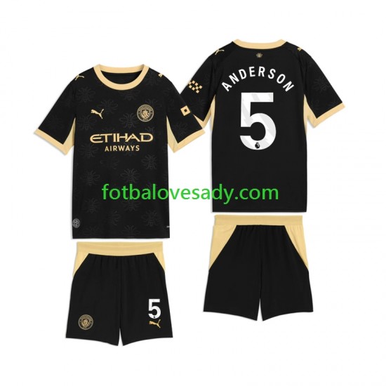 Manchester City Elliot Anderson 5 Děti Fotbalový dres Venkovní 2026-2027 Krátký rukáv