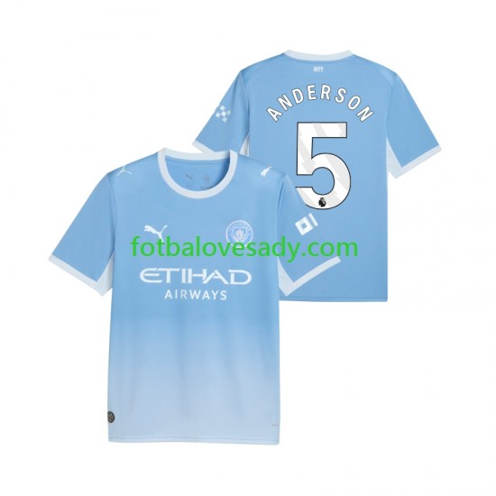 Manchester City Elliot Anderson 5 Muži Fotbalový dres Domácí 2026-2027 Krátký rukáv