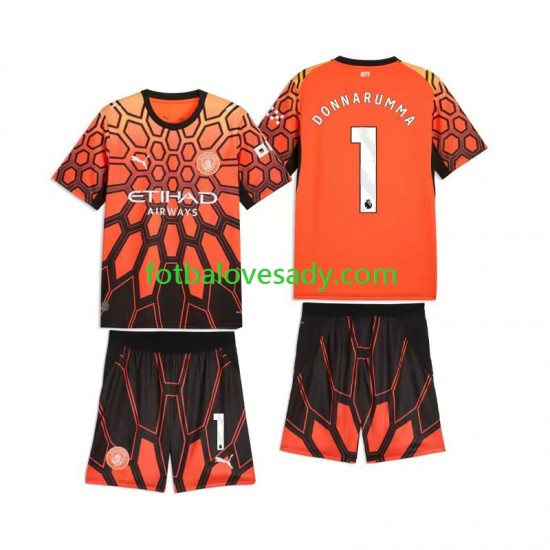 Manchester City Brankář Gianluigi Donnarumma 1 Děti Fotbalový dres Třetí 2026-2027 Krátký rukáv