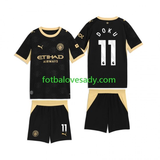 Manchester City Jeremy Doku 11 Děti Fotbalový dres Venkovní 2026-2027 Krátký rukáv