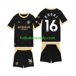 Manchester City Rodri 16 Děti Fotbalový dres Venkovní 2026-2027 Krátký rukáv