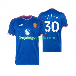 Manchester United Benjamin Sesko 30 Muži Fotbalový dres Venkovní 2026-2027 Krátký rukáv
