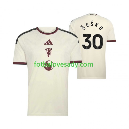 Manchester United Benjamin Sesko 30 Muži Fotbalový dres Třetí 2026-2027 Krátký rukáv