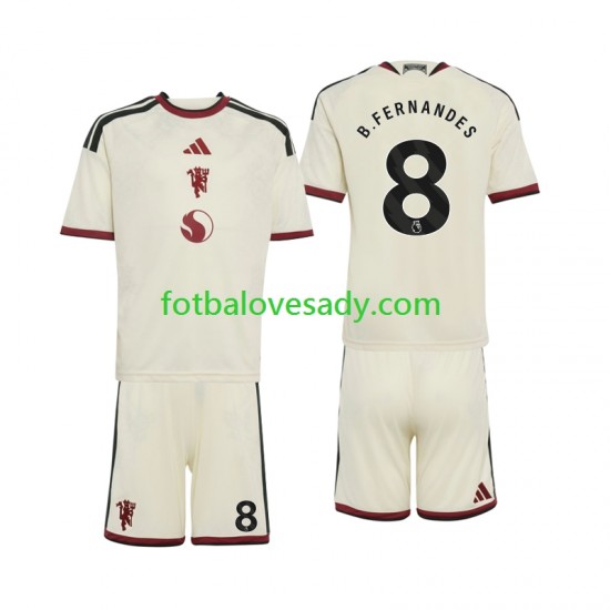 Manchester United Bruno Fernandes 8 Děti Fotbalový dres Třetí 2026-2027 Krátký rukáv
