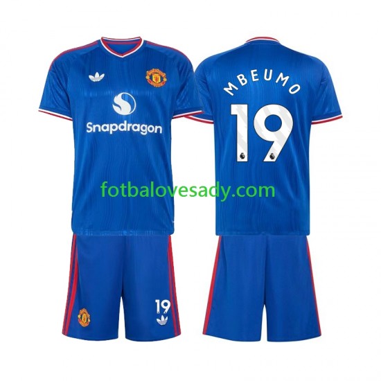 Manchester United Bryan Mbeumo 19 Děti Fotbalový dres Venkovní 2026-2027 Krátký rukáv