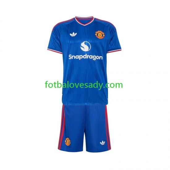 Manchester United Děti Fotbalový dres Venkovní 2026-2027 Krátký rukáv