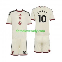 Manchester United Matheus Cunha 10 Děti Fotbalový dres Třetí 2026-2027 Krátký rukáv