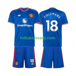 Manchester United Youri Tielemans 18 Děti Fotbalový dres Venkovní 2026-2027 Krátký rukáv