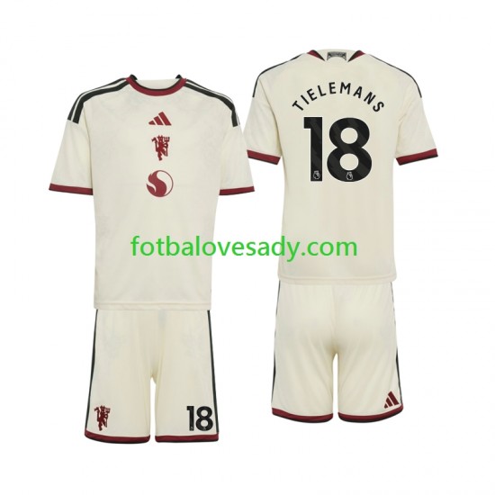 Manchester United Youri Tielemans 18 Děti Fotbalový dres Třetí 2026-2027 Krátký rukáv