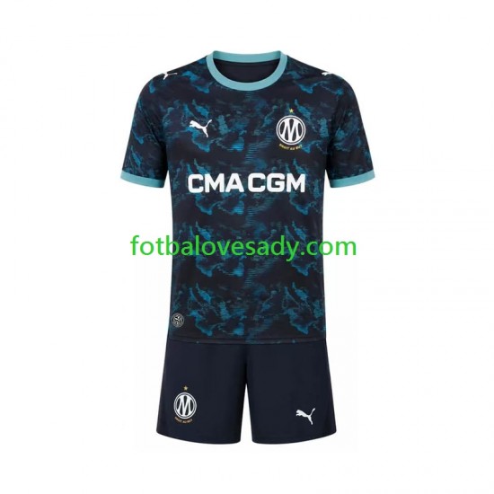 Olympique Marseille Děti Fotbalový dres Venkovní 2026-2027 Krátký rukáv