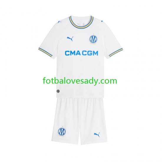 Olympique Marseille Děti Fotbalový dres Domácí 2026-2027 Krátký rukáv