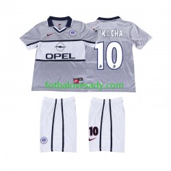 Paris Saint-Germain Retro OKOCHA 10 2000 2001 Děti Fotbalový dres Venkovní Krátký rukáv