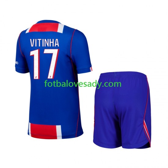 Paris Saint-Germain Vitinha 17 Děti Fotbalový dres Domácí 2026-2027 Krátký rukáv