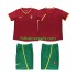 Portugalsko Retro 2002 Děti Fotbalový dres Domácí Krátký rukáv