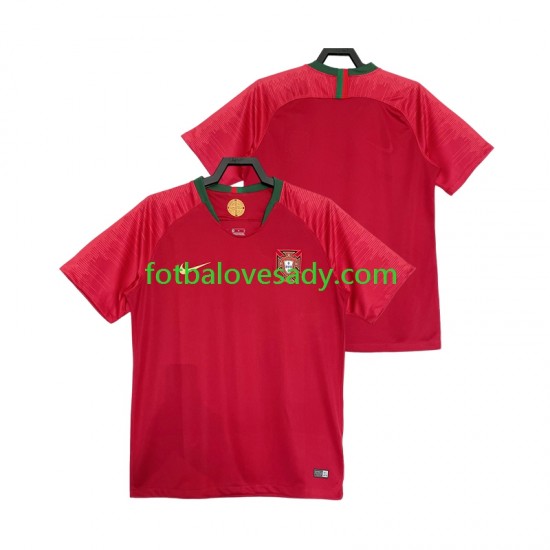 Portugalsko Retro 2018 Muži Fotbalový dres Domácí Krátký rukáv